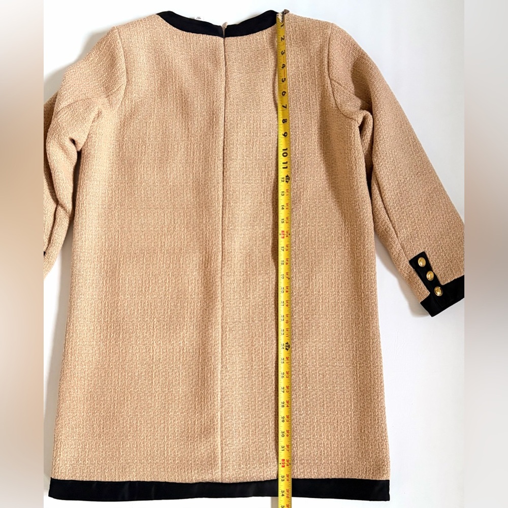 Tuckernuck Pomander Place Coco Tweed Mini Dress Beige size Large - Picture 14 of 16